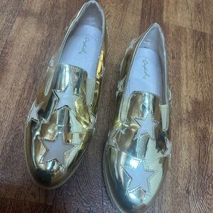 Gold and stars shoes